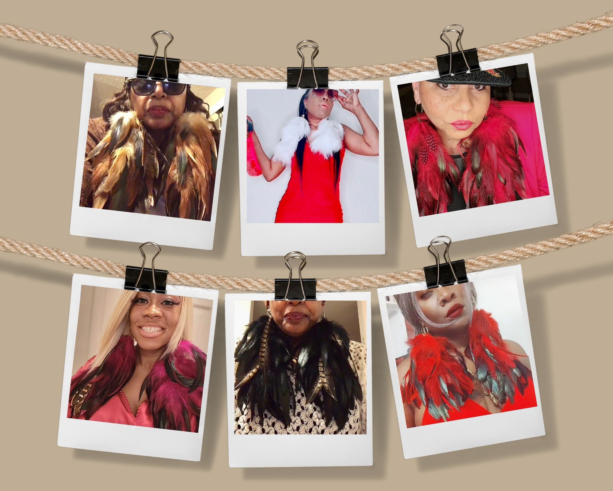 My Feather Earrings Carousel Image One