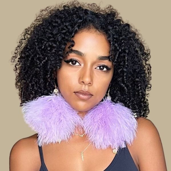 PLUMA LILAC - Lilac Feather Earrings