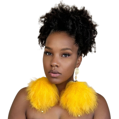 SOAR  GOLD - Gold Feather Earrings