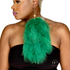 AIRY GREEN - Green Feather Earrings