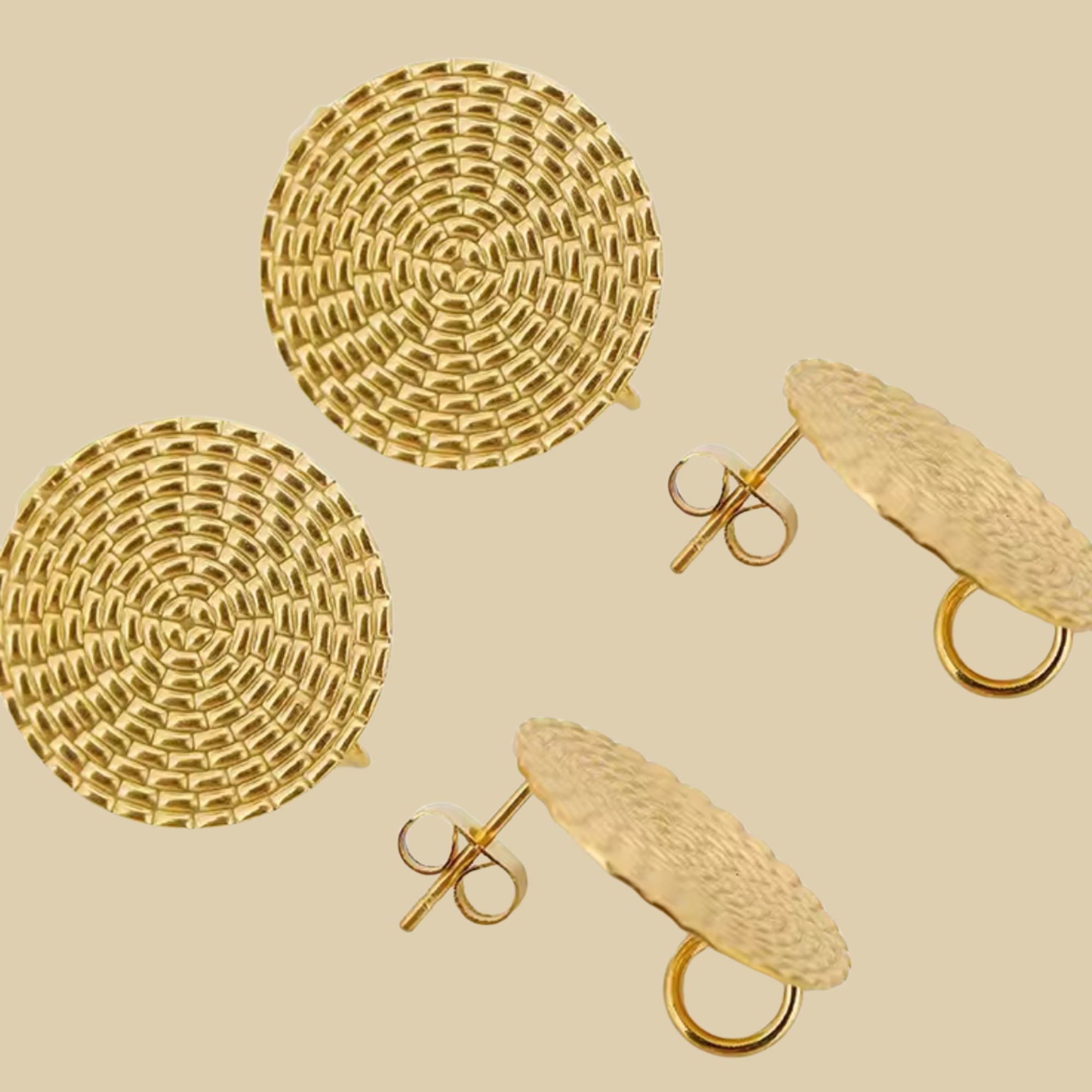 SOAR  GOLD - Gold Feather Earrings