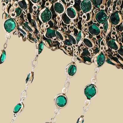 ELEGANCE GREEN - Green Feather Earrings