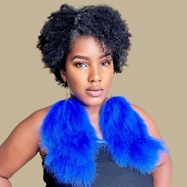 AIRY ROYAL BLUE- Royal Blue Feather Earrings